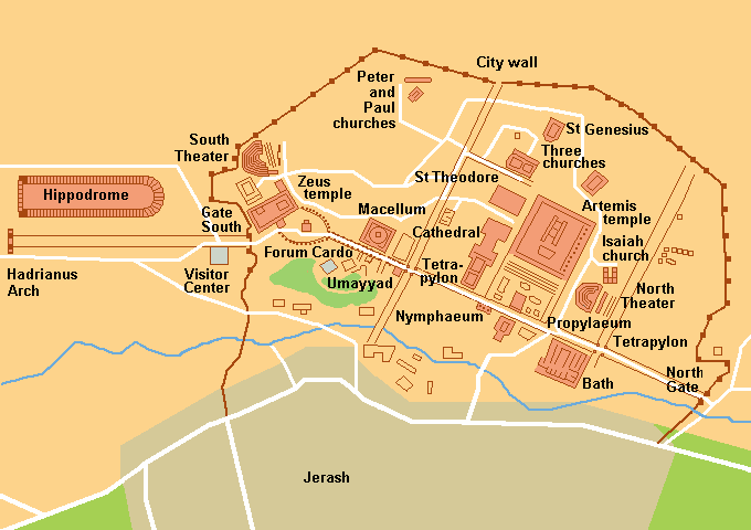 carte Jerash