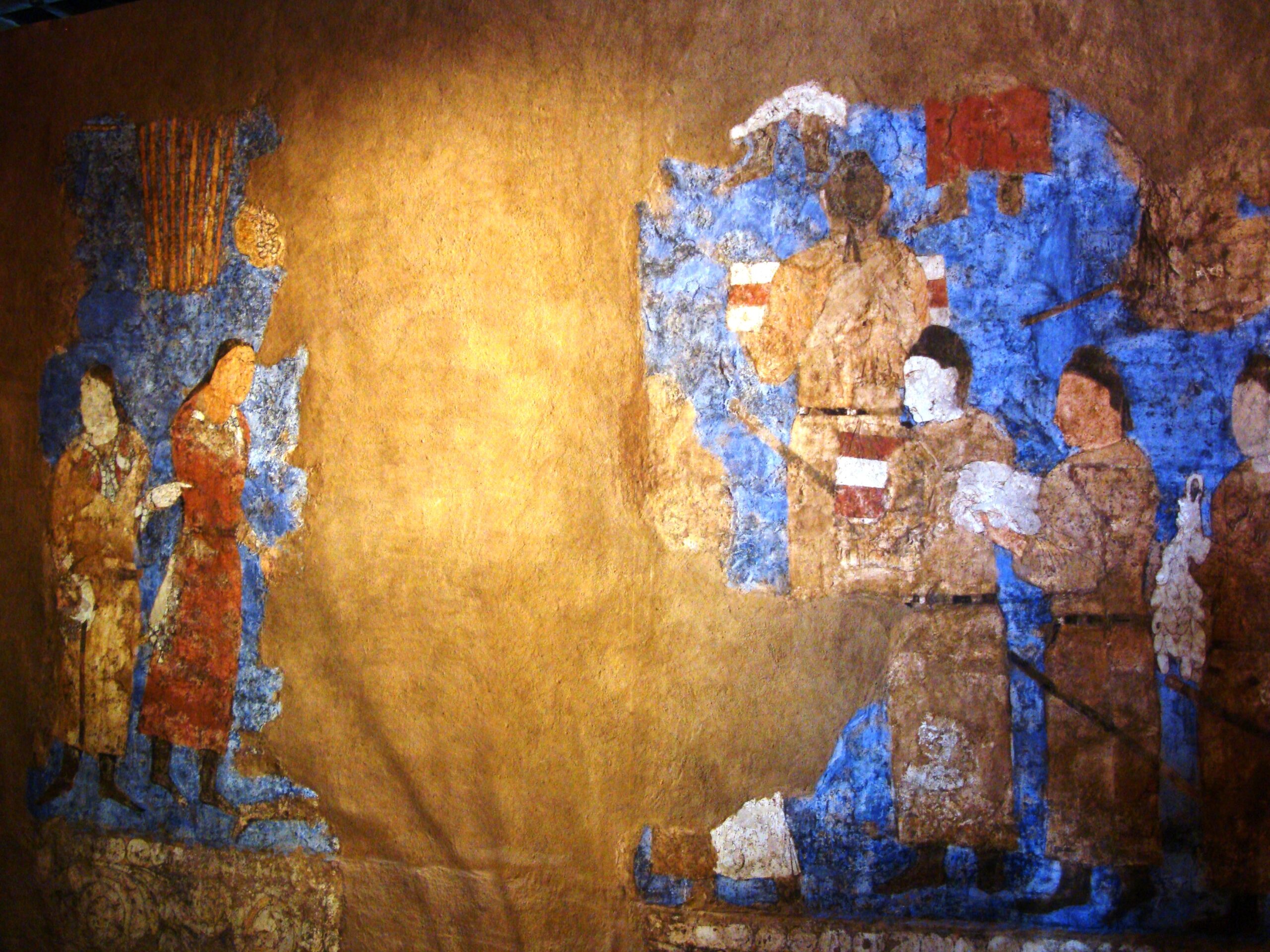 Fresques musée d’Afrasiab Samarcande