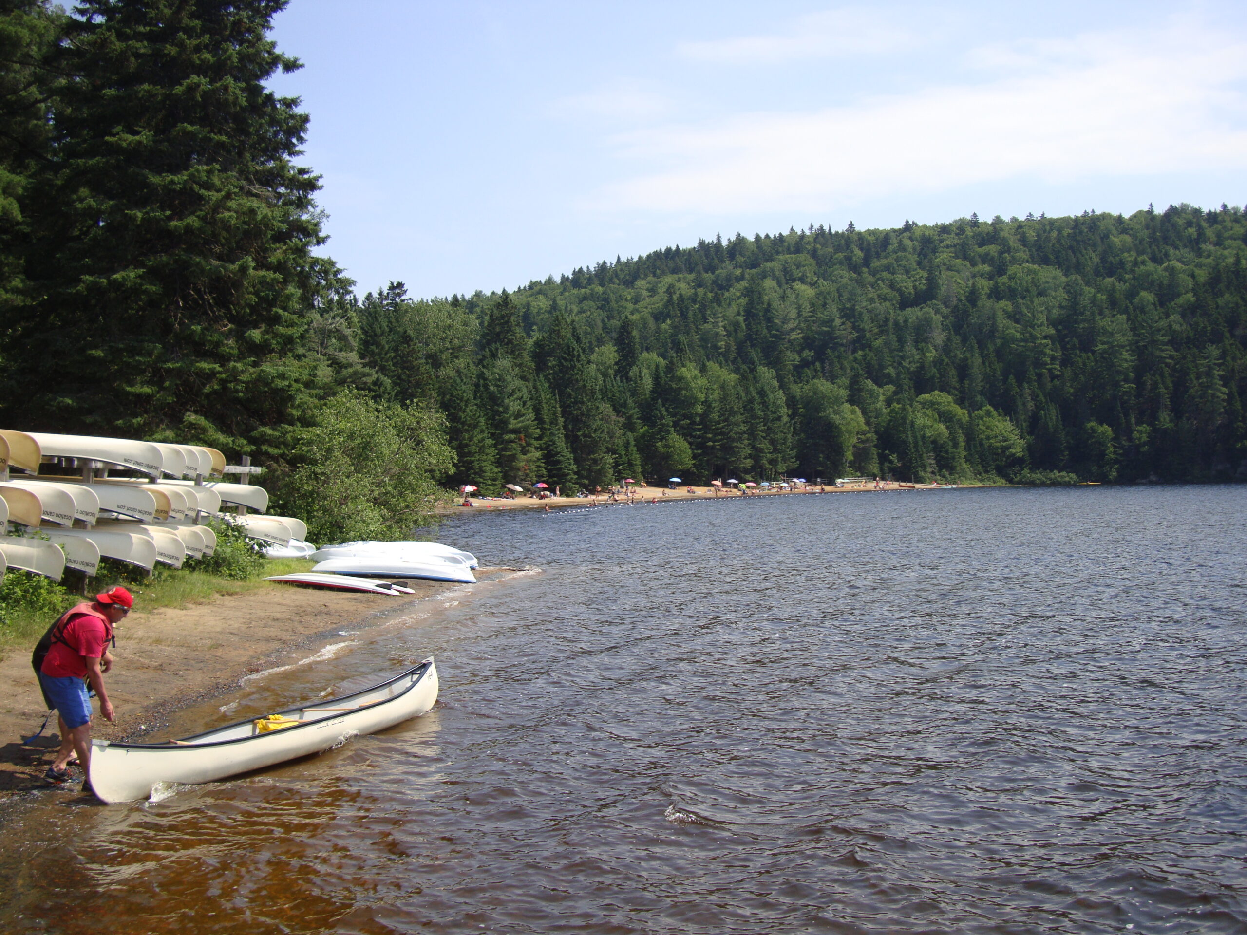 Parc Mauricie Québec lac canoe