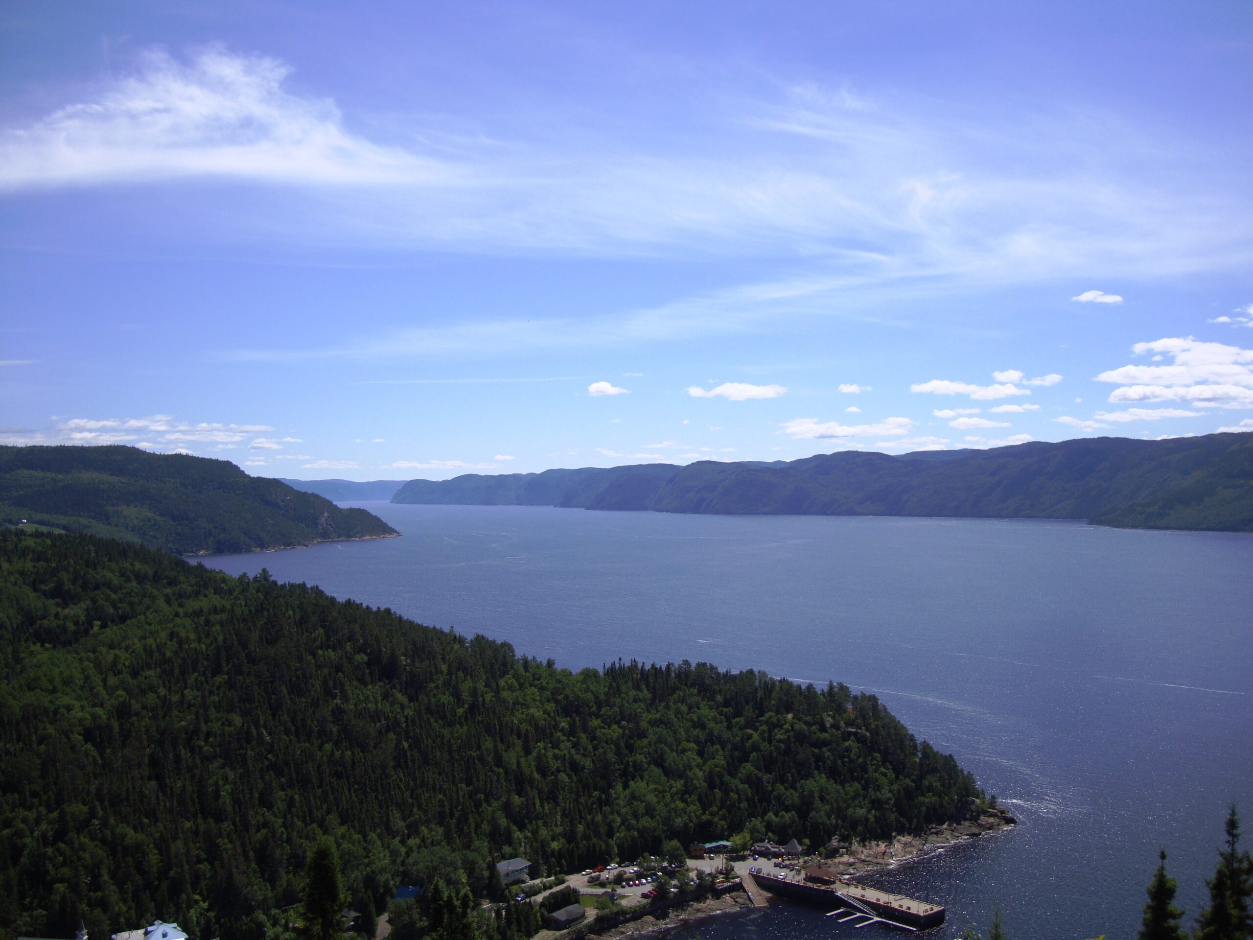 Vue Sainte-Rose-du-Nord Fjord Saguenay