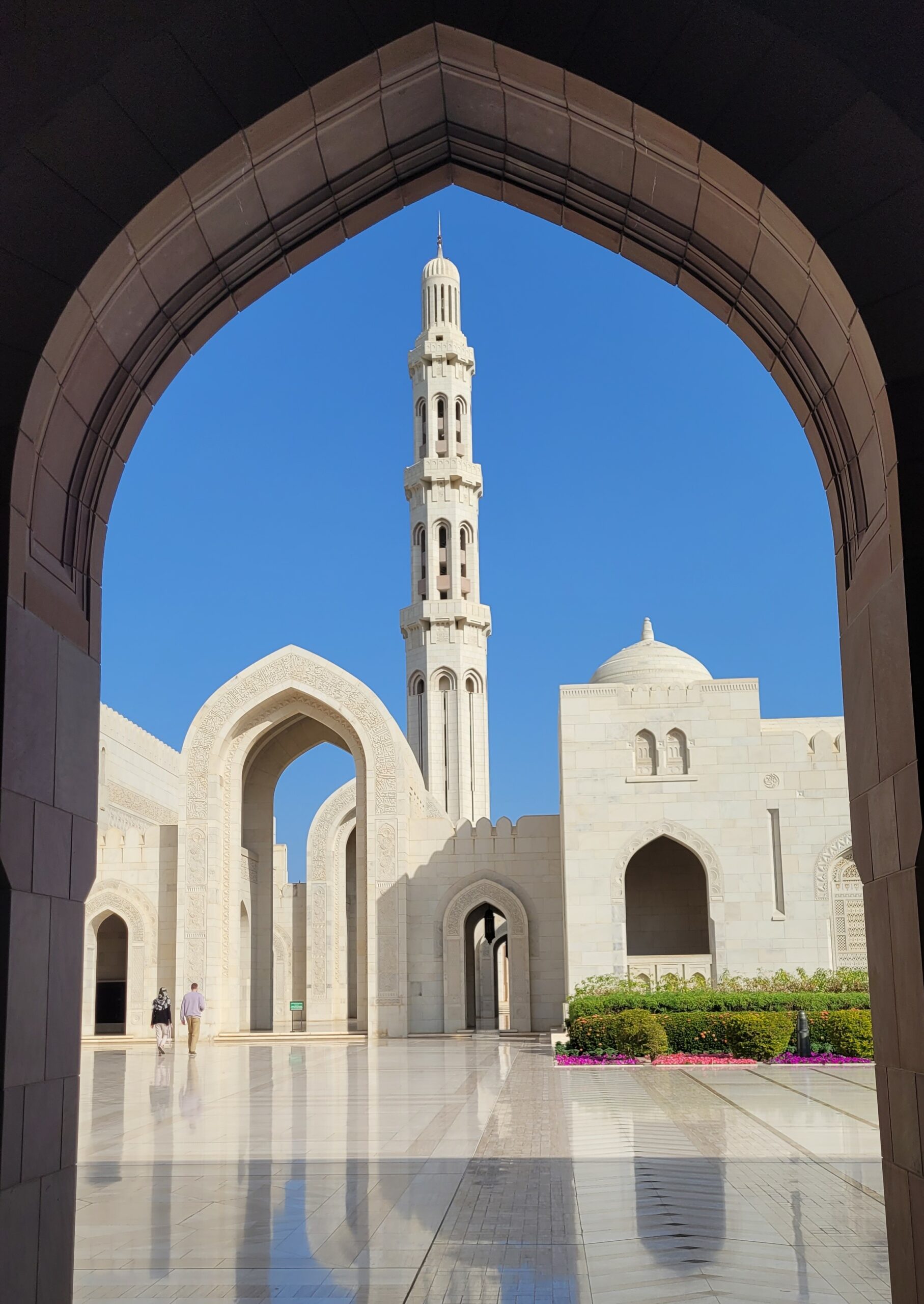 mosque qaboos mascate oman exterieur