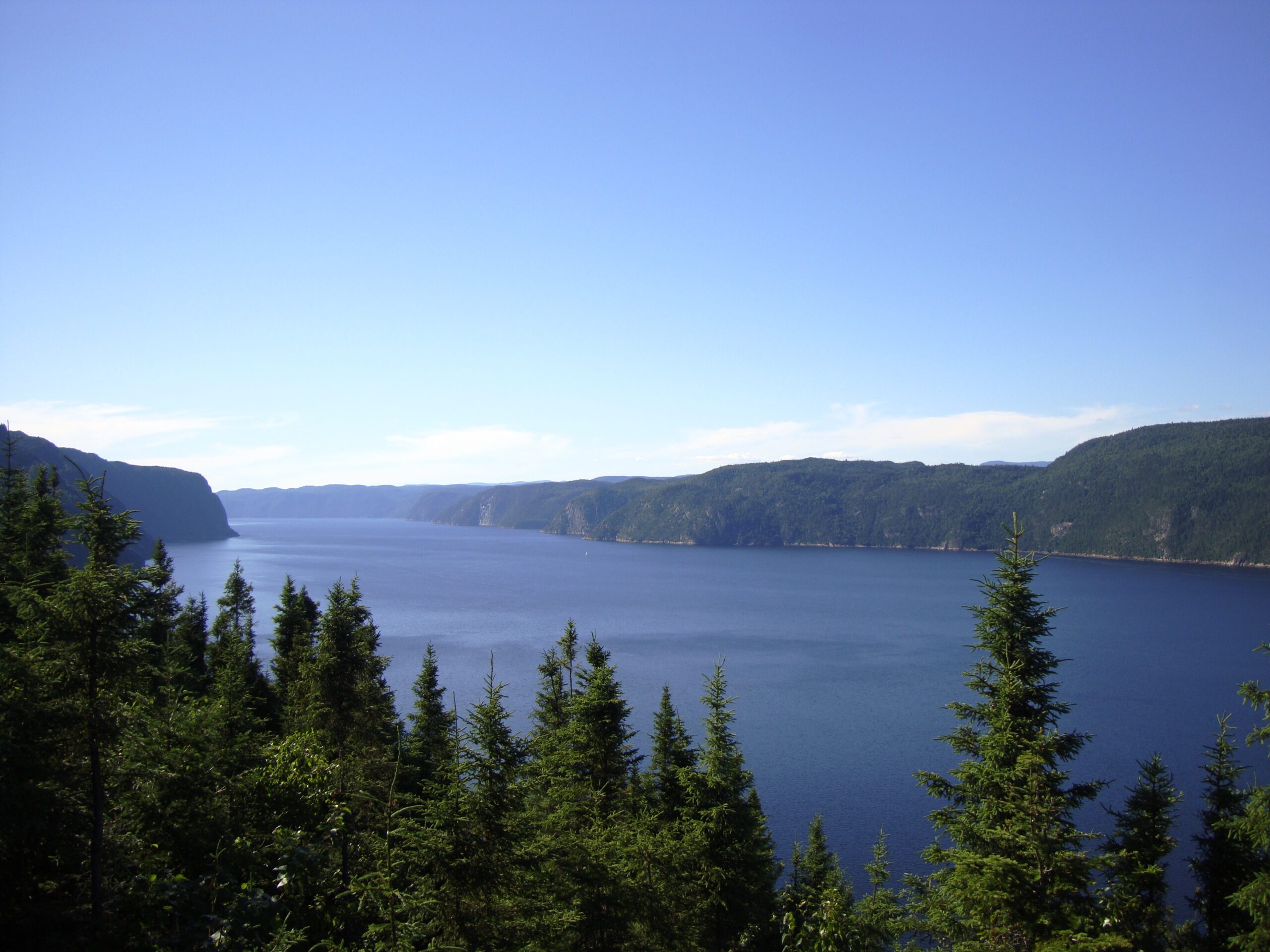 Vue fjord Saguenay lookout